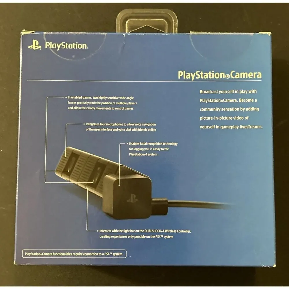 Sony PlayStation 4 PS4 PlayStation Camera Black CUH-ZEY1, New & Factory Sealed!